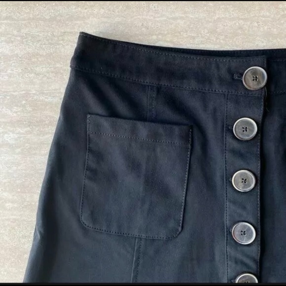 Zara trf Faux Suede Button Down Mini Skirt Size  M - Picture 7 of 8